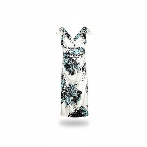 NWT London Times Floral Sleek Midi Dress Size 4- European brand